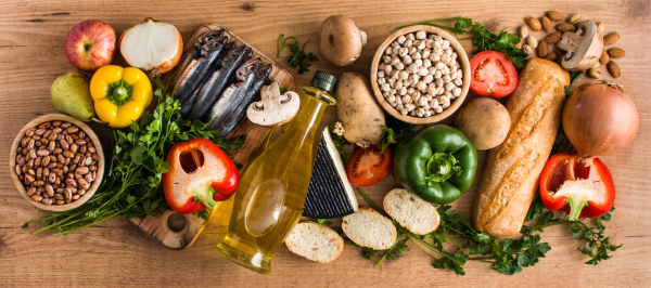 The Mediterranean diet foods